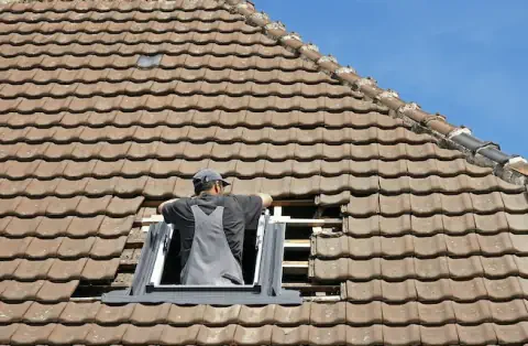 Pose de velux - Drap